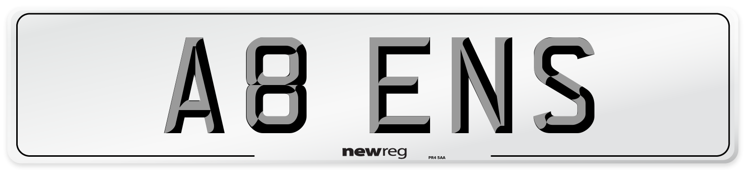 A8 ENS Number Plate from New Reg